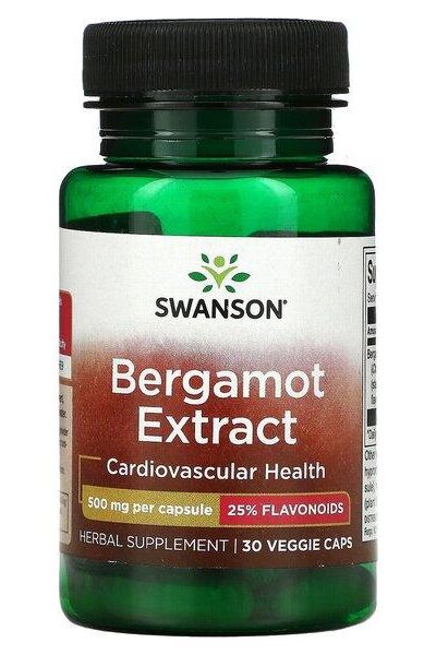 Swanson - Bergamot Extract, 500mg - 30 vcaps - Nutri.se
