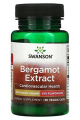 Swanson - Bergamot Extract, 500mg - 30 vcaps - Nutri.se