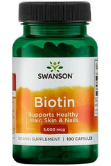 Swanson - Biotin, 5000mcg - 100 caps - Nutri.se