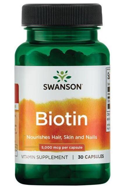 Swanson - Biotin 5000mcg - 30 caps - Nutri.se