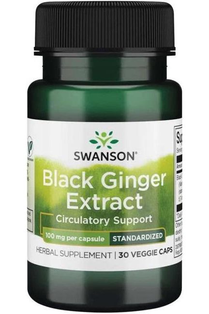 Swanson - Black Ginger Extract, 100mg - 30 vcaps - Nutri.se