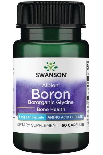 Swanson - Boron from Albion Boroganic Glycine, 6mg - 60 caps - Nutri.se