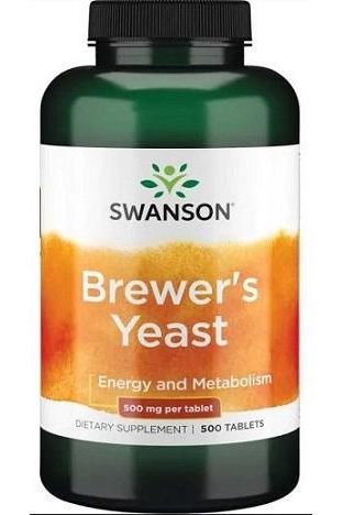 Swanson - Brewer's Yeast, 500mg - 500 tablets - Nutri.se