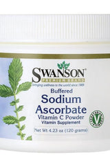 Swanson - Buffered Sodium Ascorbate Vitamin C Powder - 120 grams - Nutri.se