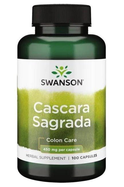 Swanson - Cascara Sagrada, 450mg - 100 caps - Nutri.se
