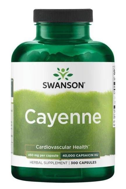 Swanson - Cayenne, 450mg - 300 caps - Nutri.se