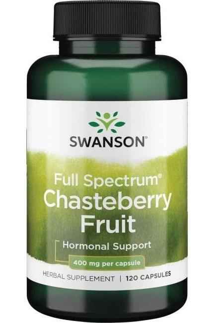 Swanson - Chasteberry Fruit, 400mg - 120 caps