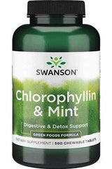 Swanson - Chlorophyllin & Mint - 500 chewable tablets - Nutri.se