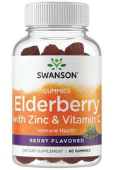 Swanson - Elderberry Gummies with Zinc & Vitamin C Berry - 60 gummies - Nutri.se