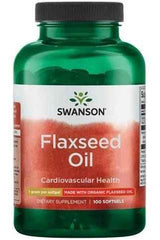 Swanson - Flaxseed Oil, 1000mg - 100 softgels