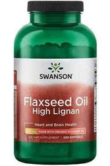 Swanson - Flaxseed Oil High Lignan - 200 softgels