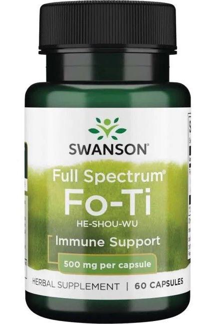 Swanson - Fo-Ti (He-Shou-Wu), 500mg - 60 caps - Nutri.se