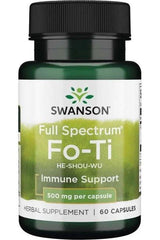 Swanson - Fo-Ti (He-Shou-Wu), 500mg - 60 caps - Nutri.se