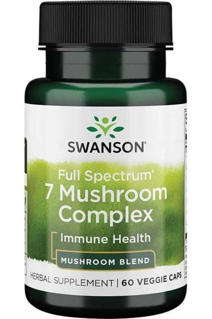 Swanson - Full Spectrum 7 Mushroom Complex - 60 vcaps - Nutri.se
