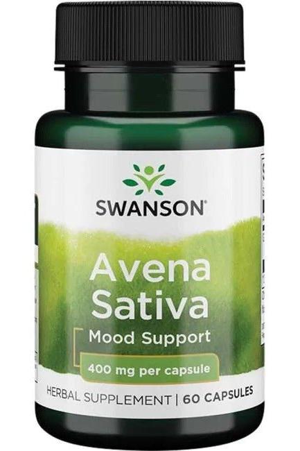 Swanson - Full Spectrum Avena Sativa (Green Oat Grass), 400mg - 60 caps - Nutri.se