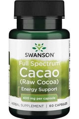 Swanson - Full Spectrum Cacao (Raw Cocoa), 400mg - 60 caps - Nutri.se