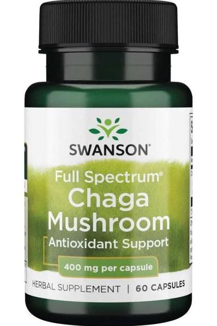 Swanson - Full Spectrum Chaga Mushroom, 400mg - 60 caps - Nutri.se