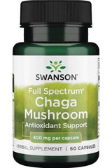 Swanson - Full Spectrum Chaga Mushroom, 400mg - 60 caps - Nutri.se