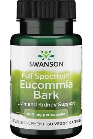 Swanson - Full Spectrum Eucommia Bark, 400mg - 60 vcaps - Nutri.se
