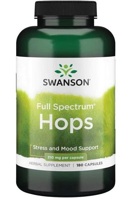 Swanson - Full Spectrum Hops, 620mg - 180 caps - Nutri.se
