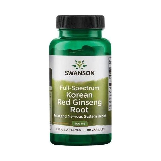Swanson - Full Spectrum Korean Red Ginseng Root, 400mg - 90 caps - Nutri.se