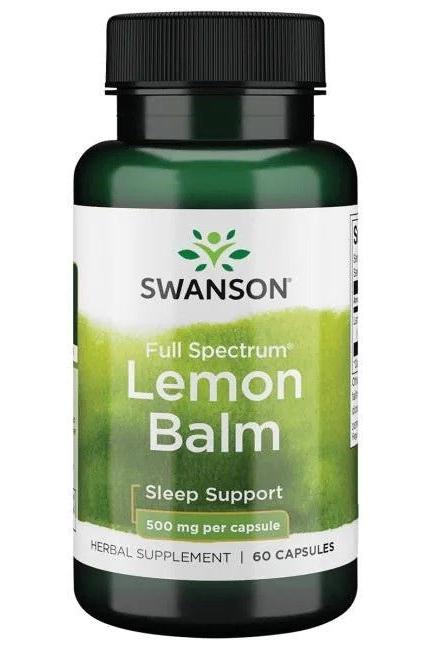 Swanson - Full Spectrum Lemon Balm, 500mg - 60 caps - Nutri.se
