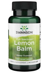 Swanson - Full Spectrum Lemon Balm, 500mg - 60 caps - Nutri.se