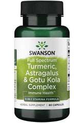 Swanson - Full Spectrum Turmeric, Astragalus & Gotu Kola Complex - 60 caps - Nutri.se