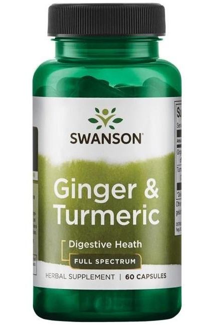 Swanson - Ginger & Turmeric - 60 caps - Nutri.se
