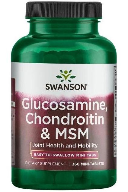 Swanson - Glucosamine, Chondroitin & MSM - 360 mini-tabs - Nutri.se