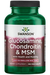 Swanson - Glucosamine, Chondroitin & MSM - 360 mini-tabs - Nutri.se
