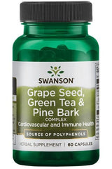 Swanson - Grape Seed, Green Tea & Pine Bark Complex - 60 caps - Nutri.se