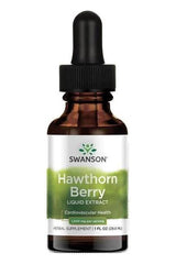 Swanson Hawthorn Berry Liquid Extract 29.6 ml for cardiovascular health and natural antioxidant support