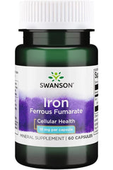 Swanson - Iron (Ferrous Fumarate), 18mg - 60 caps - Nutri.se
