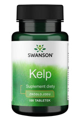 Swanson Kelp dietary supplement bottle, 225 Mcg, 100 tablets, natural iodine source