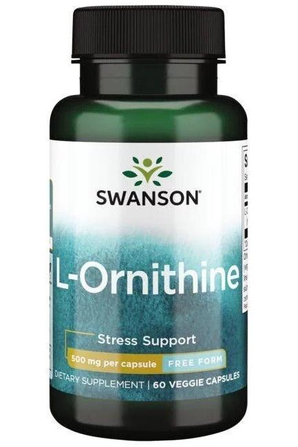 Swanson - L-Ornithine Amino Acid, 500mg - 60 vcaps - Nutri.se