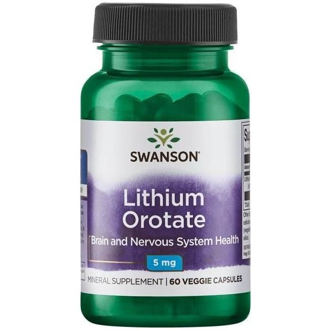 Swanson - Lithium Orotate, 5mg - 60 vcaps - Nutri.se Swanson - Lithium Orotate, 5mg - 60 vcaps - Nutri.se