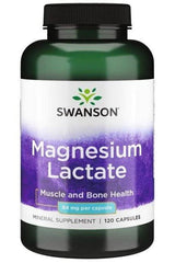 Swanson - Magnesium (Lactate), 84mg - 120 caps - Nutri.se