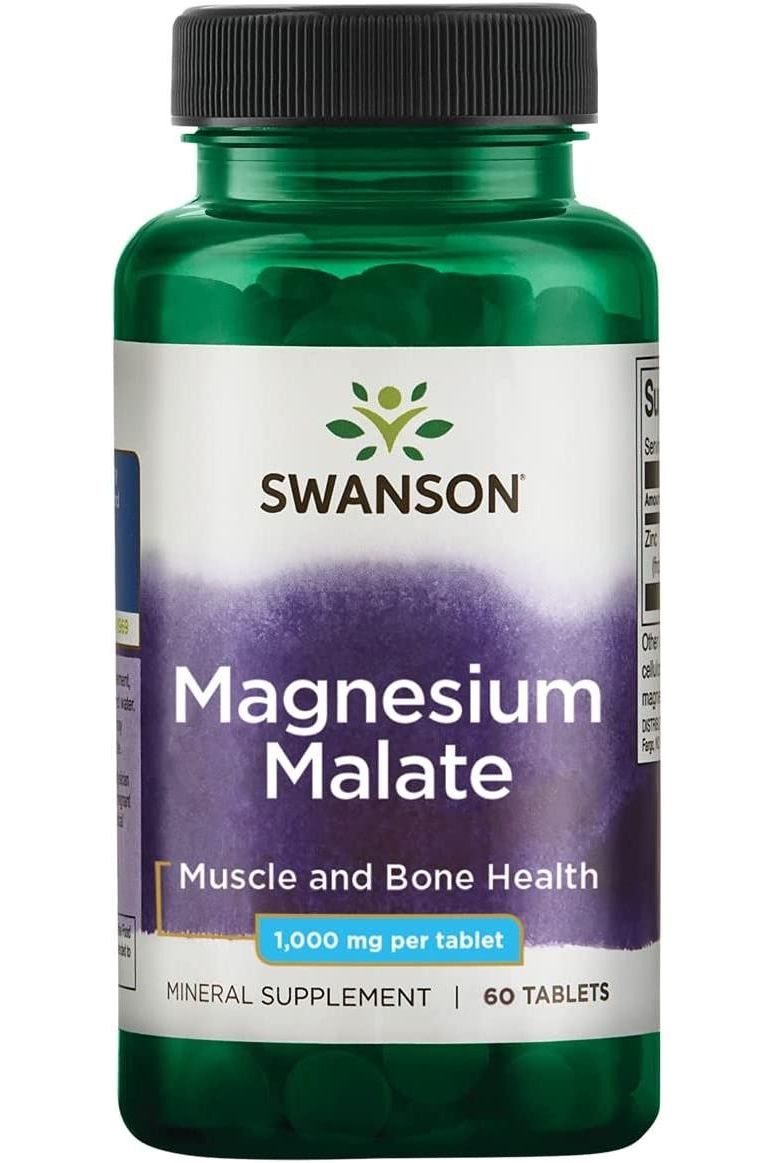 Swanson - Magnesium Malate, 150mg Elemental Magnesium - 60 tablets - Nutri.se