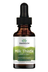 Swanson - Milk Thistle Liquid Extract, Alcohol & Sugar-Free - 29 ml. - Nutri.se
