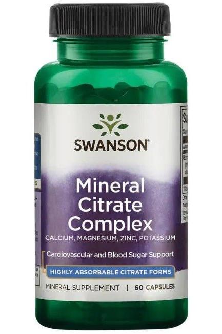 Swanson - Multi-Mineral Citrate Complex - 60 caps - Nutri.se