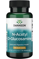 Swanson - N-Acetyl D-Glucosamine (N-A-G), 750mg - 60 vcaps - Nutri.se