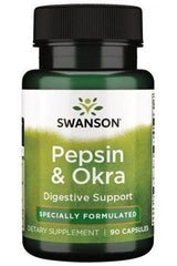 Swanson - Pepsin & Okra, 90 caps - Nutri.se