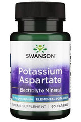 Swanson - Potassium Aspartate, 99mg - 60 caps - Nutri.se