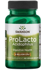 Swanson ProLacto Acidophilus probiotic supplement for digestive health, 60 veggie dracs, 4 billion CFU.