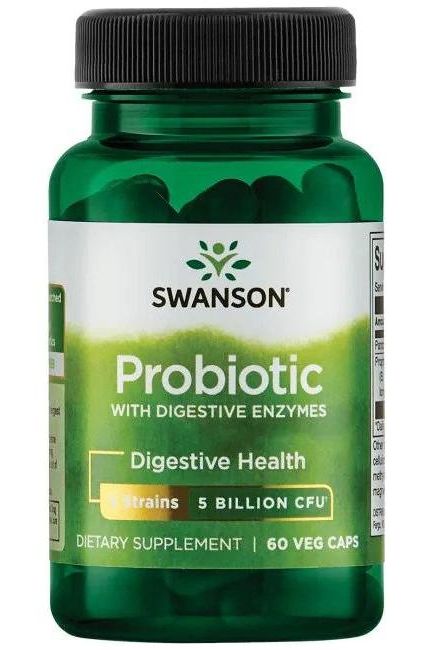 Swanson - Probiotic with Digestive Enzymes - 60 vcaps - Nutri.se