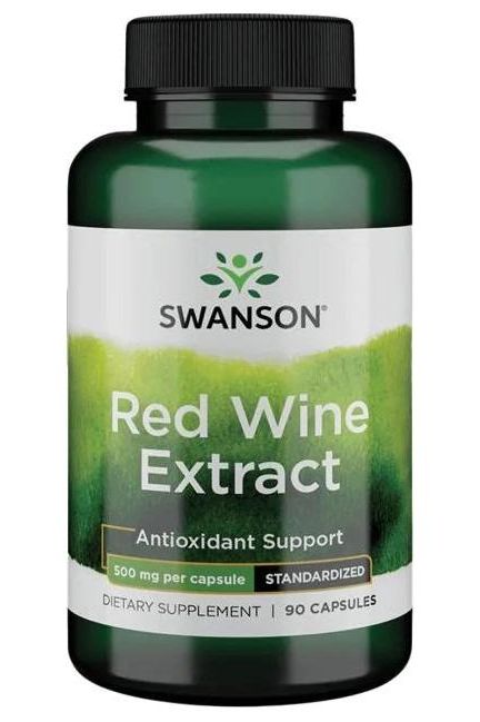 Swanson - Red Wine Extract, 500mg - 90 caps - Nutri.se