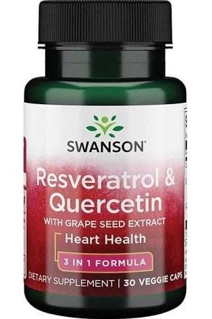 Swanson - Resveratrol & Quercetin - 30 vcaps - Nutri.se