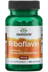 Swanson - Riboflavin Vitamin B-2, 100mg - 100 caps - Nutri.se