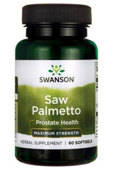 Swanson Saw Palmetto Maximum Strength, 320 mg, 60 softgels for prostate health support